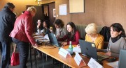 Accueil des participants à l'AG 2016